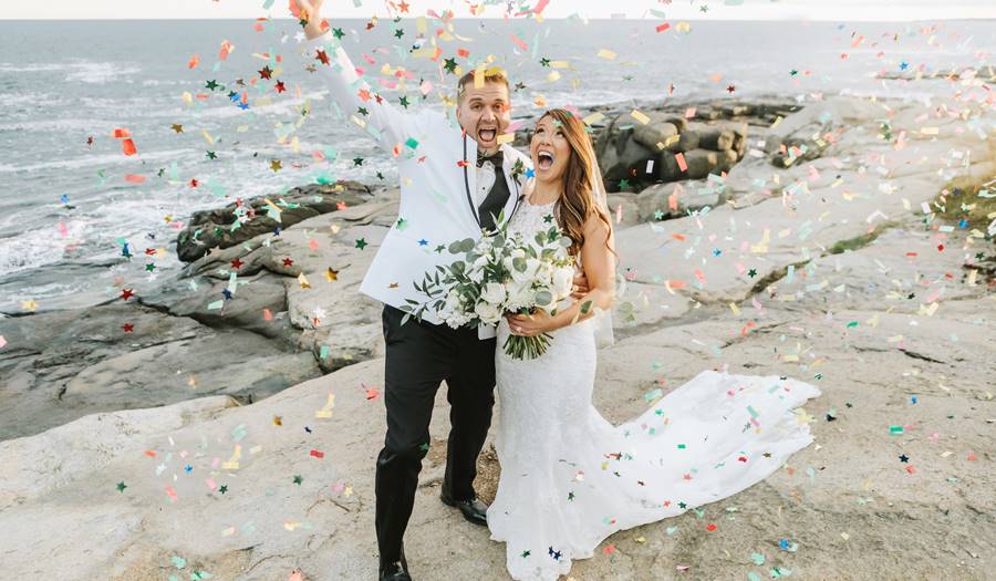 Coastal Maine Wedding_confetti
