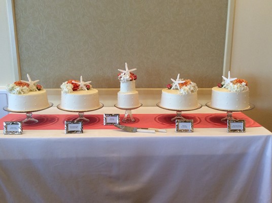 wedding cakes union bluff hotel